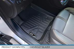 img 3 attached to 🔥 Premium MAX LINER Custom Fit Floor Mat Liners for 2019-2022 Chevrolet Blazer - Black