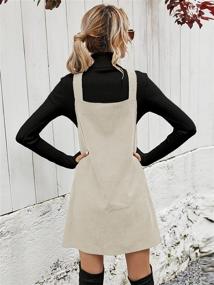 img 3 attached to Milumia Corduroy Overall Sleeveless Pinafore Women's Clothing in Jumpsuits, Rompers & Overalls