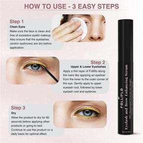 img 1 attached to Folliflo Eyelash & Brow Enhancing Serum: Longer, Thicker & Healthier Lashes with Castor Oil & Panax Ginseng - Developed by a Harvard-Trained Dermatologist