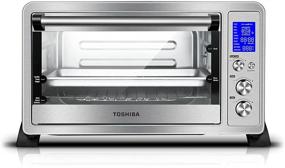 img 4 attached to Toshiba AC25CEW-SS Convection Toaster Oven with 9 Functions, Stainless Steel - Ideal for 6-Slice Bread & 12-Inch Pizza