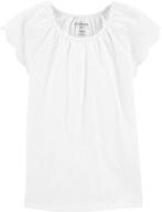 osh kosh girls top white logo