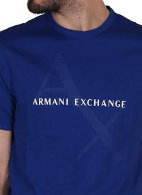 img 1 attached to Черная мужская одежда и рубашки Armani Exchange с тонким контрастным оттенком