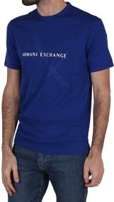 img 3 attached to Черная мужская одежда и рубашки Armani Exchange с тонким контрастным оттенком