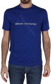 img 4 attached to Черная мужская одежда и рубашки Armani Exchange с тонким контрастным оттенком