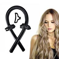 🔥 heatless curling rod headband for women. best tiktok hair curlers for long hair without heat. silk curls headband for no heat styling (black) logo