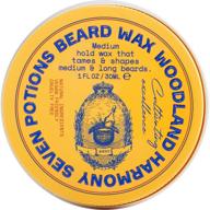 seven potions beard wax 1 oz: natural and organic styling wax for medium hold, shape, and nourish your beard. achieve a natural look, no stiffness! (woodland harmony) logo