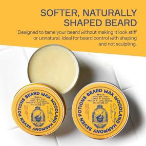 img 3 attached to Seven Potions Beard Wax 1 oz: Natural and Organic Styling Wax for Medium Hold, Shape, and Nourish Your Beard. Achieve a Natural Look, No Stiffness! (Woodland Harmony)