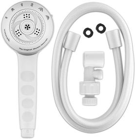 img 2 attached to 🚿 Waterpik SM-651E Original Massage Handheld Shower Head with PowerSpray, 1.8 GPM, White