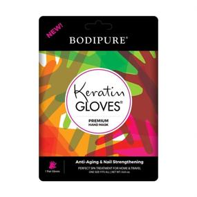 img 1 attached to 💆 BODIPURE Premium Keratin Gloves & Socks: Hydrating Dull Dry Hands, Cracked Heels - Callus Softening, Nail Strengthening, Skin Brightening & Nourishing - 3 Pairs each (3+3 Pack)