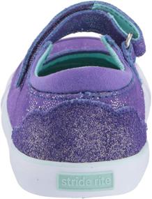 img 2 attached to Stride Rite Girls Purple Toddler Girls' Shoes in Flats