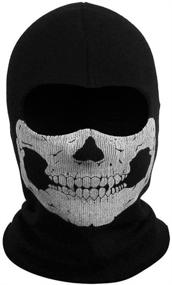 img 2 attached to 👻 Ghost Skull Balaclava Mask: Ideal for Halloween, Cosplay, Motorcycle, Cycling, Skiing, and More