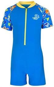 img 4 attached to 🩲 Top-rated Karrack Kid One Piece Rash Guard Swimsuit: UPF 50+ Sun Protection for Boys in Water Sports