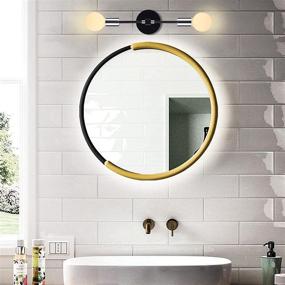 img 2 attached to 💡 BAODEN 2-Light Wall Sconce: Modern Industrial Vanity Lighting in Chrome/Black Color