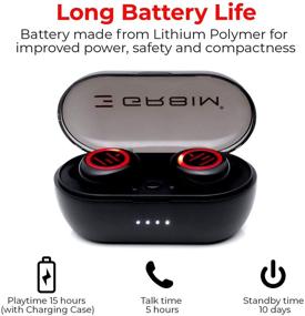 img 3 attached to GR8IM Wireless Earbuds TWS Stereo Bluetooth 5.0 In-Ear Headphones with Enhanced Deep Bass, Built-in Mic, Answer Phone Call Earphone IPX5 Waterproof Sports Earpiece and Charging Case