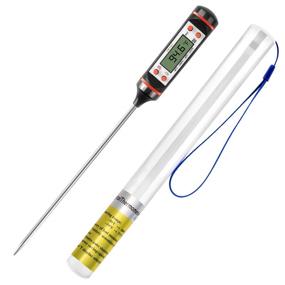 img 4 attached to 🌡️ ULG Kitchen Meat Thermometer - Digital Instant Read Food Thermometer with 5.8 inch Probe, Auto-Off Candy Thermometer - Cooking, BBQ, Grill, Meat, Oil, Milk, Yogurt Probe Thermometer