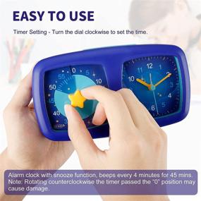 img 3 attached to ⏱️ Secura 2-in-1 Visual Timer/Alarm Clock: 60-Minute Silent Study Timer, Table Clock & Time Management Countdown Tool with Starry Sky Design