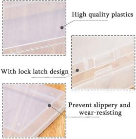 img 3 attached to 📦 24 Pack Small Clear Plastic Beads Storage Containers with Hinged Lid - Box for Small Item Storage, Crafts, Jewelry, Hardware, Earplugs, Pills (2.12 x 2.12 x 0.79 Inches)