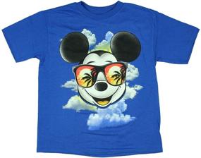 img 1 attached to 🕶️ Disney Mickey Mouse Sunglasses Tropical T-Shirt for Boys