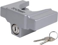 🔒 secure your trailer with curt 23079 powder-coated aluminum tongue lock - fits most 2-inch & 1-7/8-inch couplers in grey logo