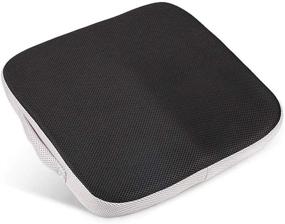 img 4 attached to 🪑 Tebery Large Memory Foam Seat Cushion/Chair Pad: Ultimate Comfort for Office Chair & Wheelchair, with Portable Carry Handle