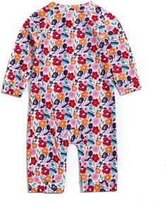 img 3 attached to 👶 Adorable Baby Girls' UPF 50+ Sun Protection Full Zip Swimsuit — Ultimate Sunsuit for Complete Safety!