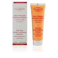 🧖 clarins одношаговый нежный пилинг-очищающее средство, 4,4 унции логотип