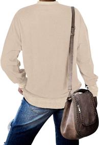 img 1 attached to 👚 Jescakoo Women's Oversized Tunic Sweatshirts - Crewneck Long Sleeve Tops