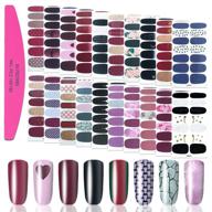 silpecwee nail polish wraps: 20 adhesive sheets with glitter nail art stickers and 1pc nail file - manicure kit for women logo