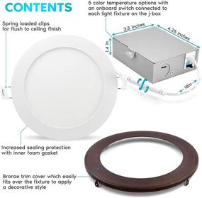 img 2 attached to 💡 Luxrite Dimmable Recessed Lighting Components: Industrial Electrical with High Lumens