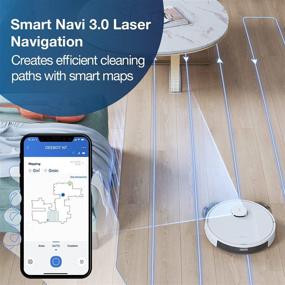 img 1 attached to 🤖 ECOVACS Deebot OZMO N7 Robot Vacuum and Mop Cleaner: Laser Navigation, Lidar-Assisted Object Avoidance - 2300Pa Suction. Multi-Floor Mapping, Selective Room Cleaning, No-go Zones, and No-mop Zones (White)