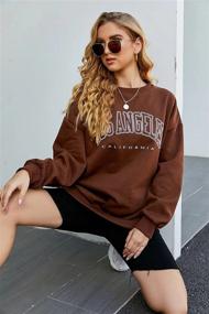 img 1 attached to BBX Crewneck Sweatshirts Oversized Pullover Sports & Fitness