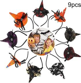 img 1 attached to 🕷️ Fascigirl Spider Halloween Hairhoops: Perfect Headbands for Carnivals