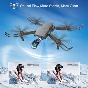 img 1 attached to 🚁 High-Definition Drone with Camera: Wide-Angle FPV Live Video, Optical Flow, Gravity Sensor – Perfect for Adults & Kids – Altitude Hold & Double Battery