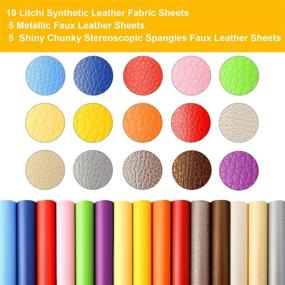 img 3 attached to 📿 Complete Leather Earring Making Kit: 32 Pieces with Faux Leather, Templates, Faux Pearl, and More!
