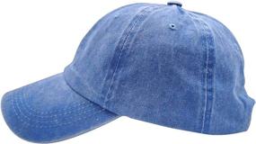 img 2 attached to Stylish Vintage Distressed Till Dad Hat: Waldeal Boys' Adjustable Baseball Cap for Toddlers and Kids