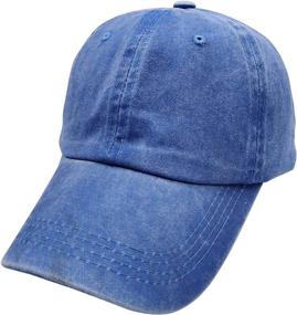 img 4 attached to Stylish Vintage Distressed Till Dad Hat: Waldeal Boys' Adjustable Baseball Cap for Toddlers and Kids