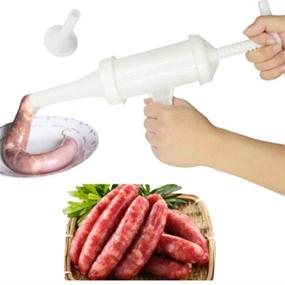 img 4 attached to 🌭 BUSOHA Manual Sausage Maker: Premium Hand-Operated Meat Stuffer for Salami Making, Commercial and Household Use - Food Grade Quality