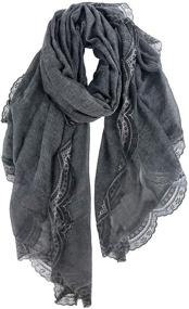 img 4 attached to GERINLY Cotton Scarfs Turbans Fashion Women's Accessories for Scarves & Wraps