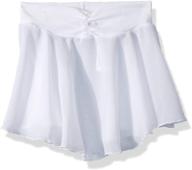 capezio girls' 👗 georgette skirt with pull-on design logo