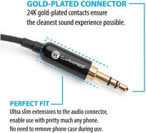 img 1 attached to 🚗 Адаптер для кассет Carwires MJ200C Premium: Улучшите звук в вашем автомобиле с помощью аудио-кабеля длиной 1 м / 3,28 фута