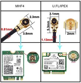 img 2 attached to 🔌 Pigtail Antenna WiFi Coaxial Cable - RP SMA Female to 2 IPX U.FL Female 1.13 Y-Type Combiner Cable for WiFi Router, Gateway, Mini PCIe Cards, Xbox Network Card, WiFi Adapter (Pack of 2)