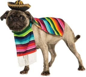 img 4 attached to 🎉 Stylish and Colorful Mexican Serape Pet Costume, Large - Rubie's Delivers!