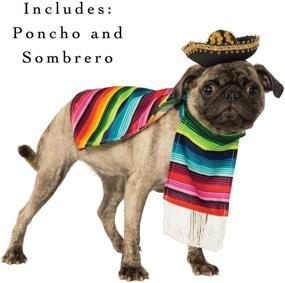 img 2 attached to 🎉 Stylish and Colorful Mexican Serape Pet Costume, Large - Rubie's Delivers!