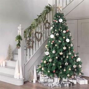 img 2 attached to 🎄 Poshlr Christmas Ball Decorations Set of 145 Pcs with Tree Topper: Perfect Holiday Gifts for Family and Friends - Champagne