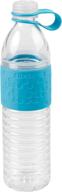 wilton copco hydra reusable tritan water bottle, 20-ounce, blue - spill resistant lid, non-slip sleeve - improved seo logo