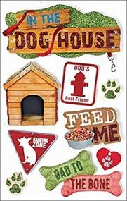 img 1 attached to 🐶 STDM-0018E Paper House Productions Dog 3D Cardstock Stickers