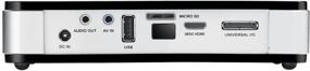 img 1 attached to Улучшенный карманный проектор Vivitek Qumi Q2 с разрешением WXGA, яркостью 300 люмен и поддержкой HDMI 3D (черный).