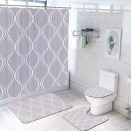 geometric patterned non slip waterproof bathroom logo