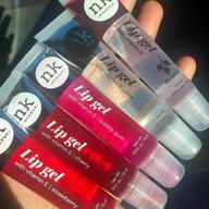 💧 ultimate hydration and nourishment: nk hydrating lip gel variety set - vitamin e (clear, rosehip oil, bubble gum, cherry, strawberry) logo
