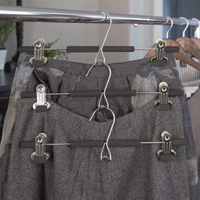 img 3 attached to 👕 Black Richards Homewares 3-Piece Set: Friction Skirt/Trouser Hanger